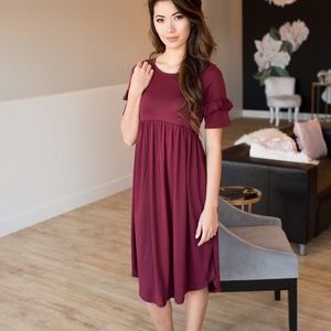 Burgundy Modal Dress